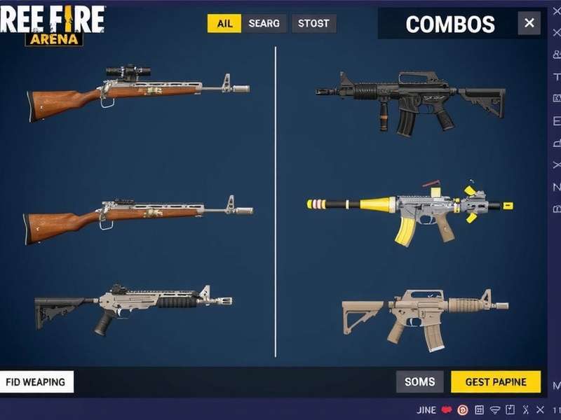 Free Fire Arena weapon combos popular in India