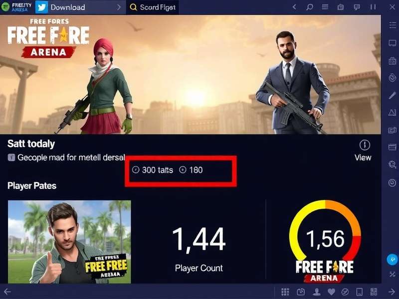 Free Fire Arena download stats and player count in India