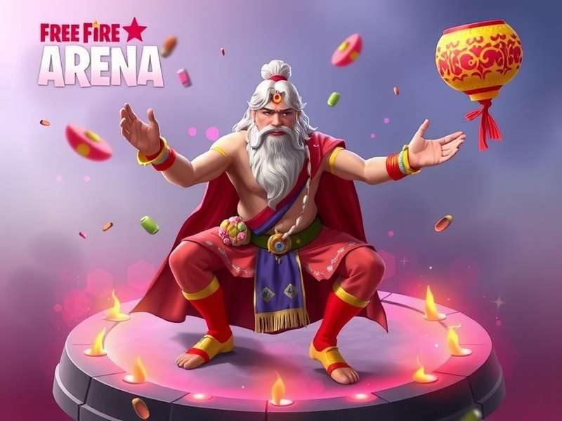 Free Fire Arena Holi event with colored skins and gameplay